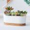 New Product Pots & Planters Groot Decorative Rectangle Metal Modern Garden Cheap Ceramic Succulent Natural Flower Pot