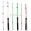 travel fishing rod set 1.8m 2.1m 2.4m 2.7m two sections 2.7m metal fishing rods