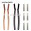 Custom Women Reusable Facial Hair Removal Metal Eyebrow Razor Trimmer With Double Blade