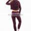 New fashion 2022 long sleeve short sexy crop top loose pullover women cropped hoodie sweatshirt track suits