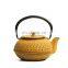 Made In China 2022 Japanese Yellow 1800 ml 1000 ml Cast Iron Teapot 2 Liter Set