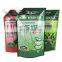 500ml 1000ml milk liquid cream skincare pouch plastic body wash spout packaging bag with different charm