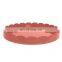 Many Color Round Wave Style Lacquered Serving Tray Luxury Decorative
