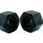 Carbon Steel Hexagon Lock Nut Black Oxide Plating / M3 M8 M12 Hex Nut