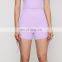 Wholesale Custom Hot Sexy Straps Gym Fitness Sport Shorts Ladies Girls High Waist Free Size Peach Hip Yoga Shorts Clothes Women
