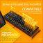 New custom design K400 mechanical gaming keyboard usb wired 87 keys multifunctional keyboard cool with lights