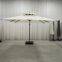 2.5*2.5m double roof cantilever umbrella side stand