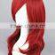 High Quality 55cm Medium Curly Naruto wig cosplay Uzumaki Karin Wine Red Synthetic Anime Wig Cosplay Hair Wigs