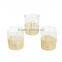 Clear Glass Candle Holder with Rope /Votive Holder Cups Burlap & Lace For Home & Garden