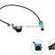 20cm Standard ISO Male to Z FAKRA Male Car Radio antenna adapter for VW, AUDI, SEAT, SKODA