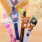promotion cute cartoon character plastic ballpoint pen