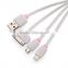 New products 2016 chinese factory hot sales usb cable gold-plated usb charging cable for iphone