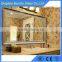 The bathroom mirror