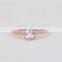 New Arriving 14KT Solid Gold Ring Set Women Fashion Ring AAAAA CZ