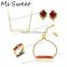 new design 18k gold plated jewelry set for 2015