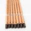 2014popular yiwu pencil factories HB 7inch dip tip natural wood triangle pencil with logo available