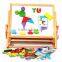 Custom portable drawing board dry erase board woodenmini easel for children