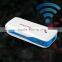 Portable universal 3G WIFI router power bank, battery charger with wireless router