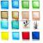 190*190*80mm clear glass blocks for decorative wall