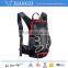 Portable outdoor water resistant black color bike backpak hydration backpack bicycle water backpack