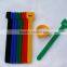 Assorted Adjustable Black Strap Hook Loop Reusable Cable Ties Organizer tidy