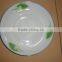 stock ceramic dinner plate / round ceramic porcelain flat plate stocked