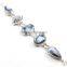 Bracelet silver jewelry wholesale 925 sterling Indian fashion jewelry semi precious stones