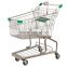 Zinc epoxy coated metal shopping cart