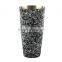 BAR SHAKER FLORAL BLACK 28 OZ