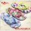 Woman water transfer printing slipper