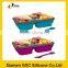 wholesale personalized Eco folding silicone 3-compartment lunch box for adult