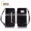 ladies handbag design leather wallet with diamond Metal strip Cell phone case For iphone 6s case