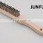 wooden handle schima superba wood brush stainless steel wire brush