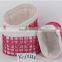 mini recycled cotton metal woven baskets with fabric lining