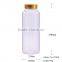 15oz liquid glass bottle, custom liquid containers large with metal lid
