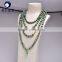 2016 most popular baroque pearls freshwater layer pearl necklace in green color