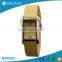 Fashion retro lady high strength leather strap quartz movt watch hand