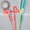 flexible disposable plastic straw