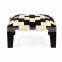 Natural Livings Cotton Printed Wooden Stool
