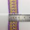 webbing polyester metallic gold braid royal purple trimming lace for garment accessories