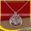 plated 925 silver christmas silver tree of life pendant necklace                        
                                                Quality Choice