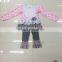 Kids Thanksgiving Girl Boutique Clothes Yarn Skirt Baby Outfit Frill Dress Toddler Clothes