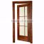 High Quality Almila Walnut Finished Glazed Wooden Door