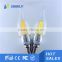 20*189mm 360 degree dimmable r7s 8w led filament light