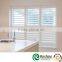 Decorative interior vinyl window shutter panel
