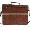 Full grain leather messenger vintage bags suede material