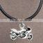 3.0mm Black adjustable vintage DIY duck tattoo rubber necklace