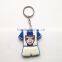 Number Letter Printing Metal Funny PVC Key ring Wholesale Rubber Key chain