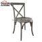 High white cross back rattan chair for seat replacement
