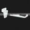 WHITE TOUGHENED PLASTIC SLAT WALL HOOKS